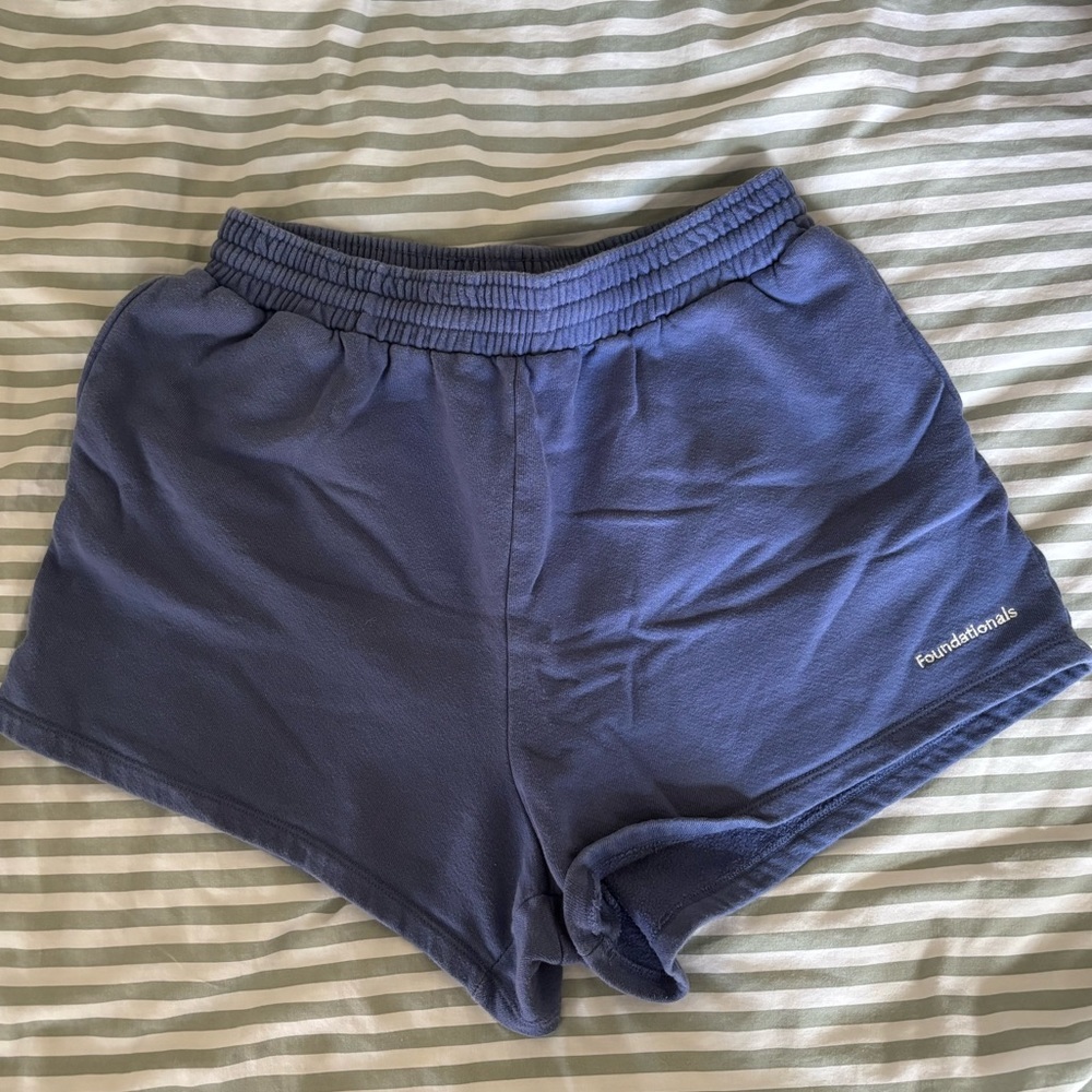 Foundationals Blue Fleece Sweat Short Size XL